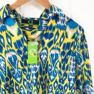 NWT! C Wonder Kenyan Ikat Tunic (sunflwr)